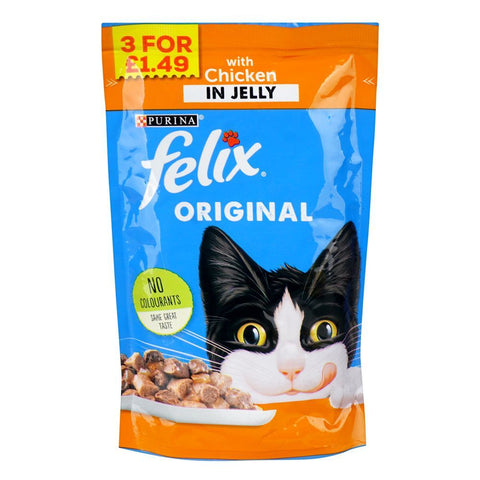 Felix® Adult Cat Food – Tender Chicken in Rich Jelly Pouch-80g