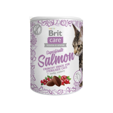 Brit Care Cat Snack Superfruits Salmon 100g
