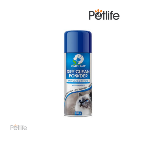 225 G - Dry Clean Powder for Cats and Kittens - Fluff'n Buff Petcare Products