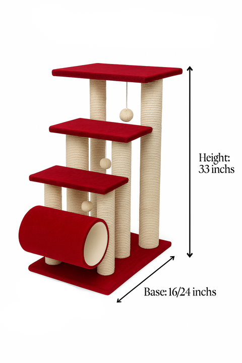 3-Step Round Cat Scratcher Tree additional view