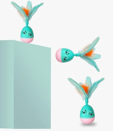 Ball With Feather Cat Toy