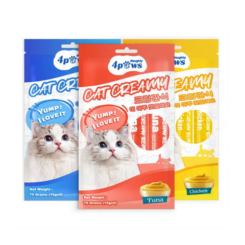 4 Paws Creamy Lickable Cat Treats 75g