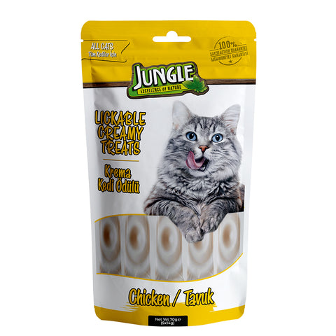 Jungle Creamy Lickable Treats For Cat – Chicken 70g
