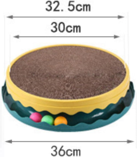 Round Scratching Post Toy With Catnip