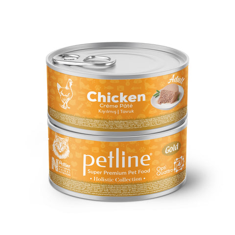 Petline Super Premium Adult Wet Cat Food Chicken 85 g Pate Gold Series