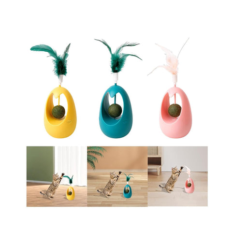 Egg Shape Cat Toy With Catnip