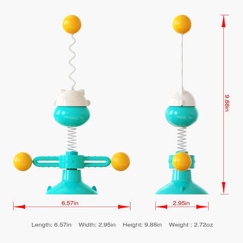 Cat Face Spring Windmill Toy For Cats