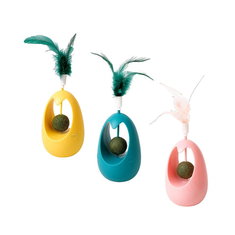 Egg Shape Cat Toy With Catnip