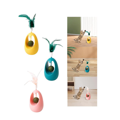Egg Shape Cat Toy With Catnip