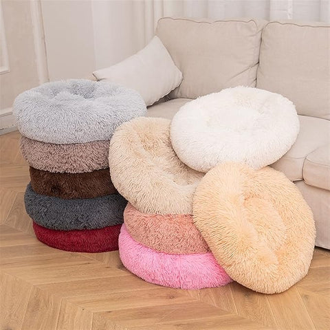 Round Bed Fur S for Pet
