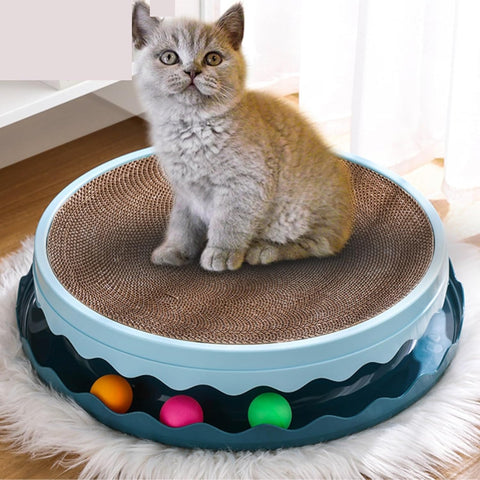Round Scratching Post Toy With Catnip