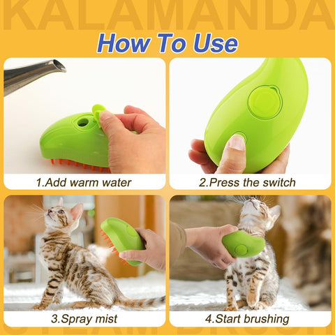 Spray Message Brush For Pets