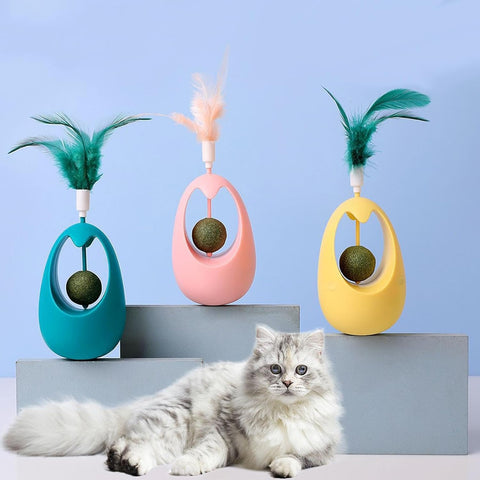 Egg Shape Cat Toy With Catnip