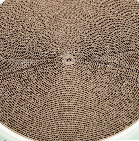 Round Scratching Post Toy With Fur Stick