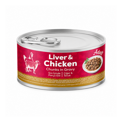 Petline Super Premium Adult Wet Cat Food Liver & Chicken 85 g Chunks In Gravy – Gold Series