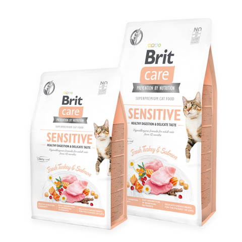 Brit Care Cat Grain-Free SENSITIVE HEALTHY DIGESTION AND DELICATE TASTE