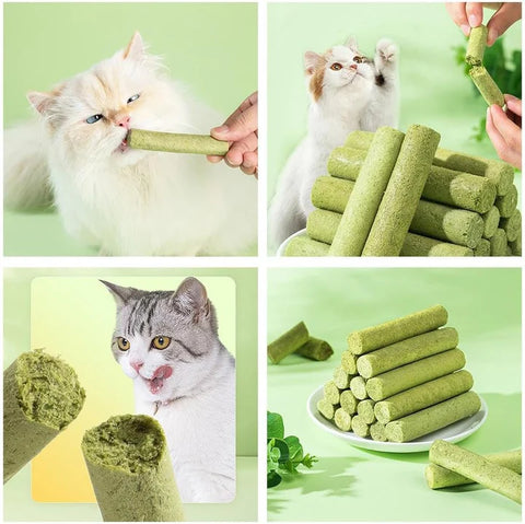 Cat Grass Teething Stick Chicken Flavour (6 Pieces Set)