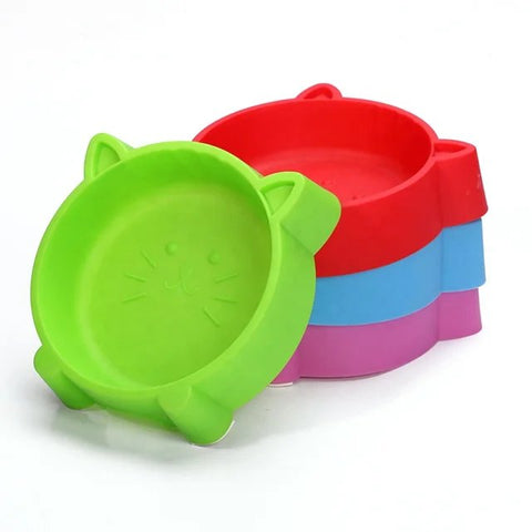 Set of colorful silicone lids on a white background