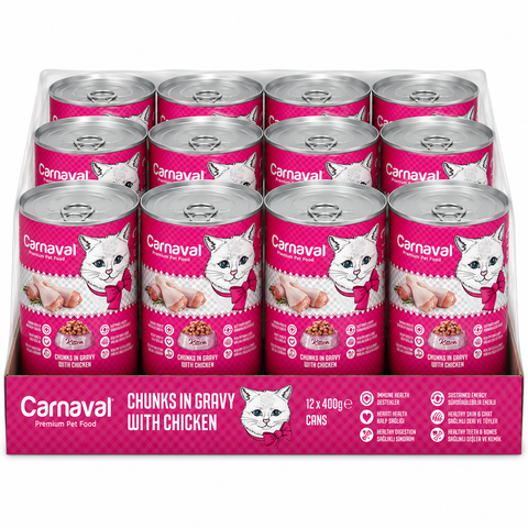 Carnaval Kitten Wet Cat Food - Chicken 400g 12 PCS