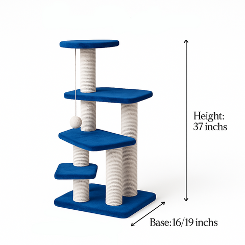 4-Tier Cat Scratcher Tree