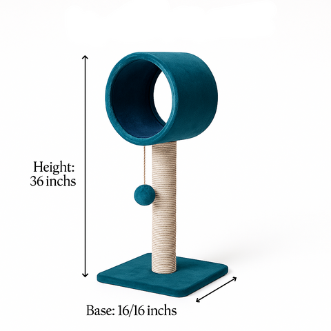 Round Pod Scratcher Tower