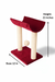 Dual Pole Elevated Cat Scratcher with Curved Top