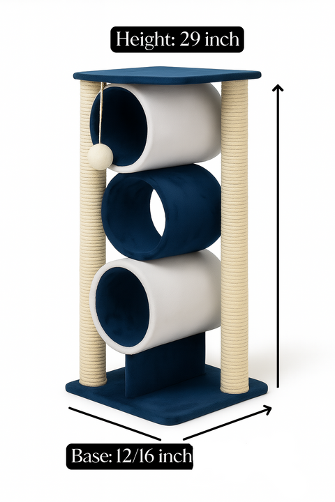 Triple Tunnel Cat Scratcher