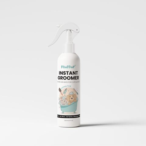 Fluffy Fur Instant Groomer bottle on a white background