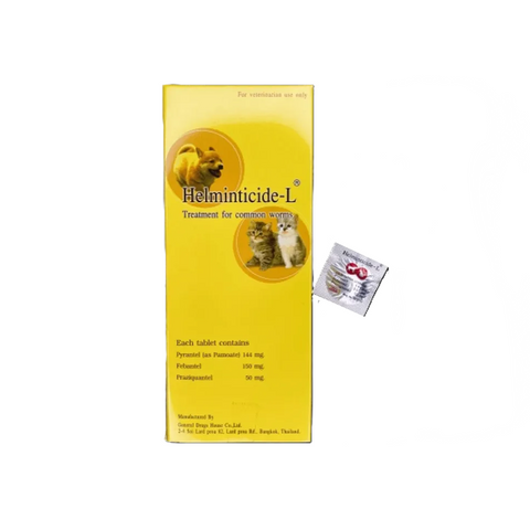 Helminticide-L Dewormer for Dogs and Cats- 1 Tablet