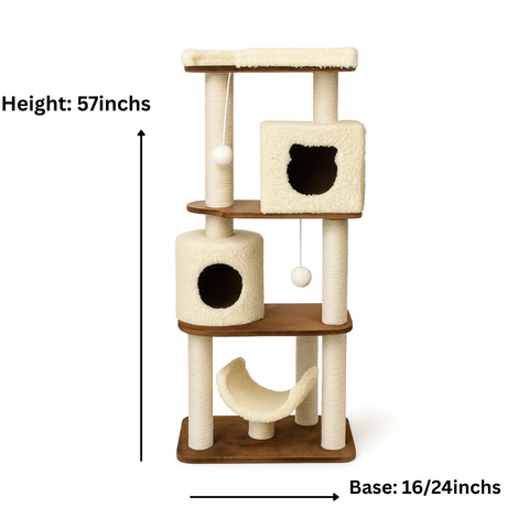 Double Den Cat Tower