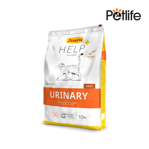Josera Help Urinary cat food package on a white background with Petlife logo.
