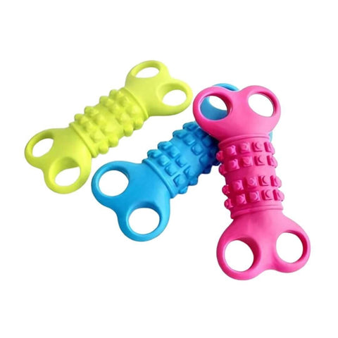 Three colorful massage tools on a white background