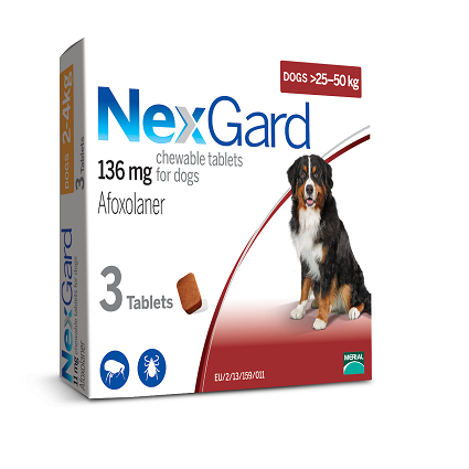 NexGard Chewable Tablets for Dogs- 20-50Kg-1 Tablet