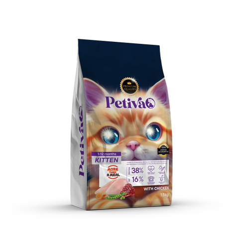 Petiva Chicken Kitten Cat Food 1.5kg