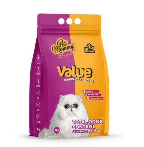 PetsMommy Value Clumping Cat Litter / Unscented