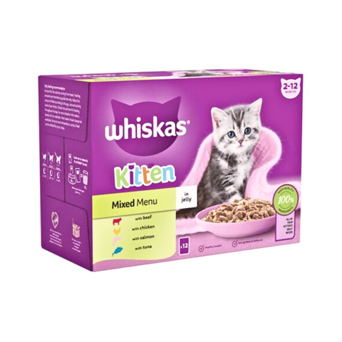 Whiskas Kitten Mixed Menu in Jelly – 85 g Pouch