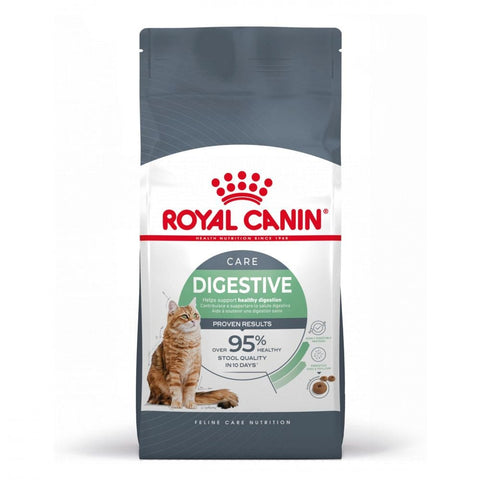 Royal Canin Digestive Care cat food package on a white background