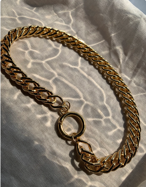 Cat Choke Chain Golden