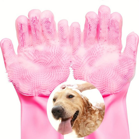 Full Hand Pet Bath Gloves