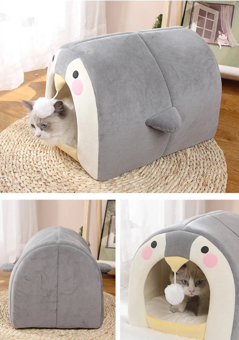 Penguin Face Igloo For Pets