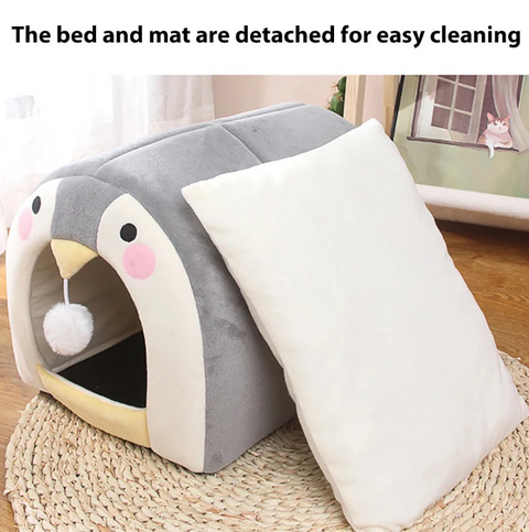 Penguin Face Igloo For Pets