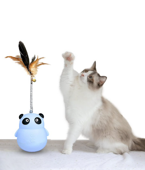 Spring Ball Cat Treat Toy