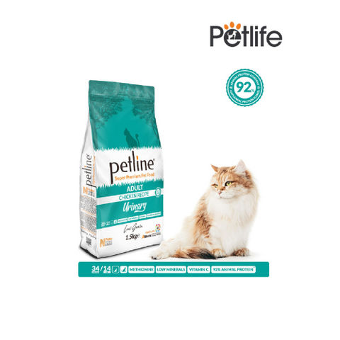 PETLINE SUPER PREMIUM ADULT URINARY CAT FOOD CHICKEN SELECTION