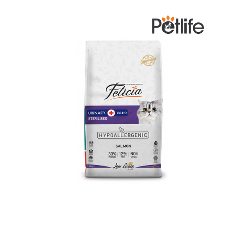 Felicia Low Grain Sterilized Urinary Cat Food with Salmon - 12 KG