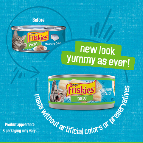 Friskies Paté Mariner's Catch Wet Cat Food 156g