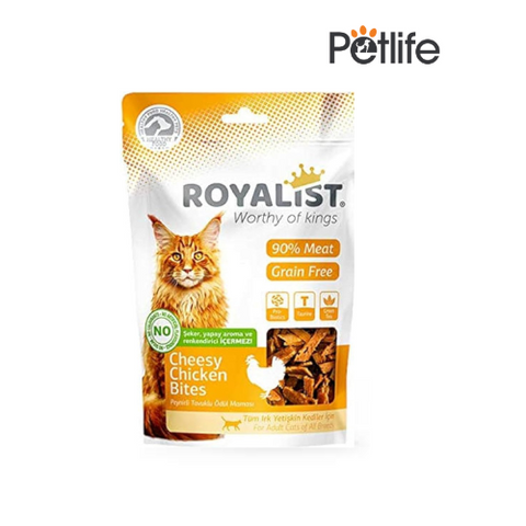 Royalist Cat Cheesy And Chicken Bites – 80 GM