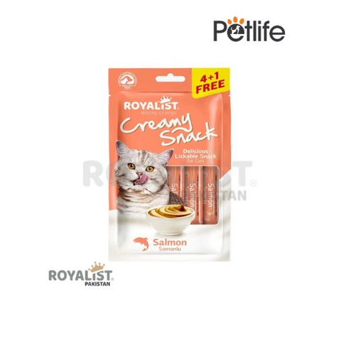 Royalist Creamy Snack with Salmon for Adult Cats / Cat Treat – 75 Gram