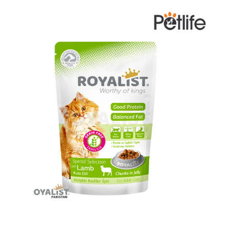 Royalist Wet Food Pouch for Cats Lamb – 85 GM