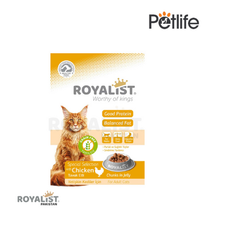 Royalist Wet Food Pouch for Cats Chicken – 85 GM