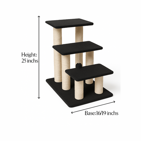 3-Tier Cat Tower Scratcher